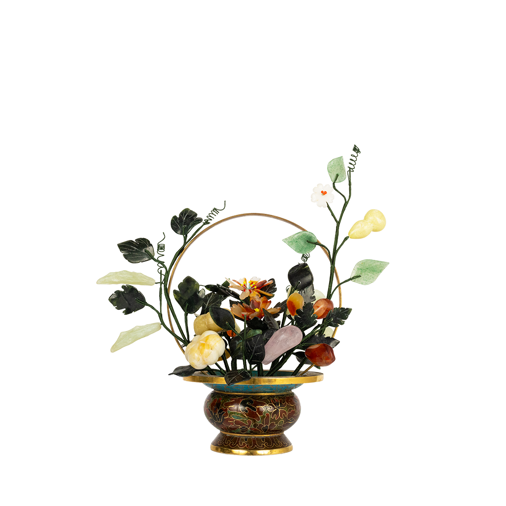 Cloisonne Flower Basket