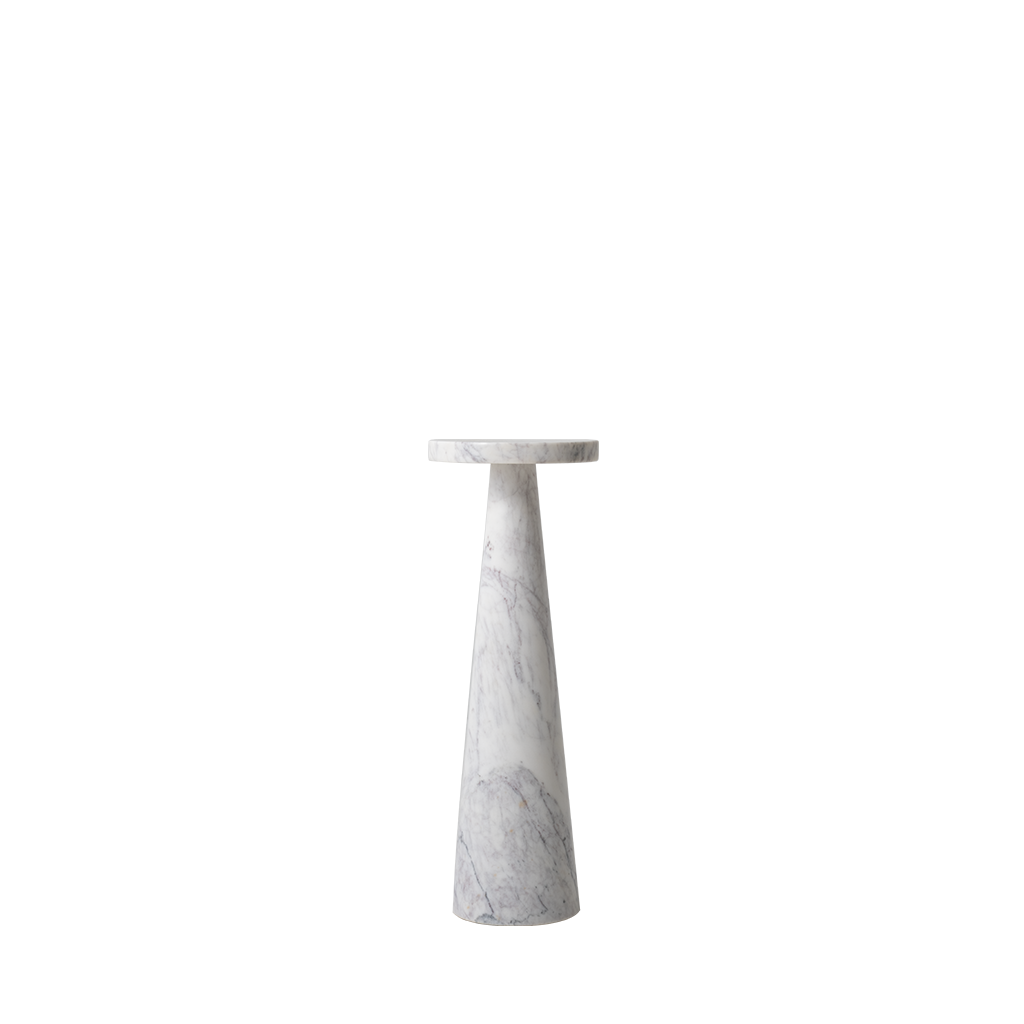 Marble pedestal on a white background