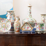 Canton Famille Rose Jardiniere and Stand I