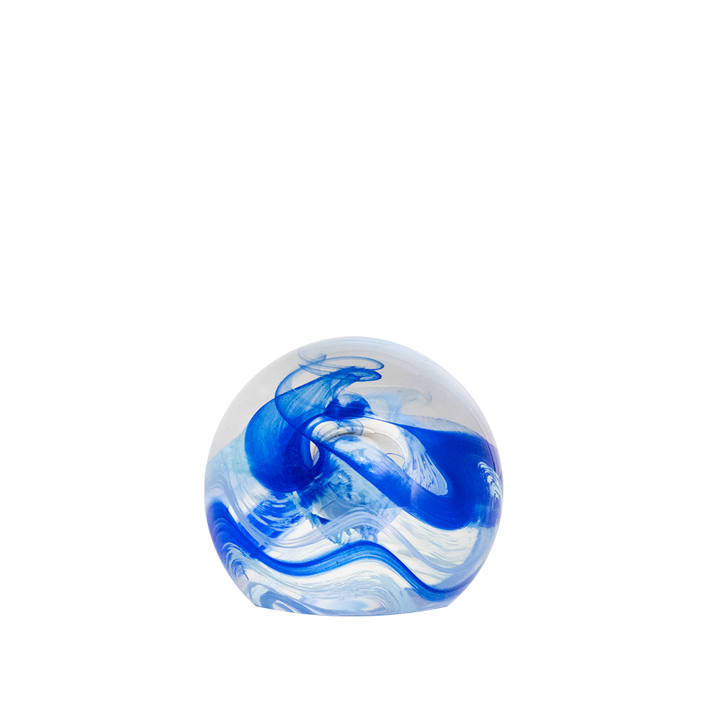 Paperweight with multiple shades of blue