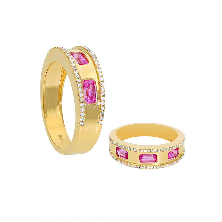 Pink Sapphire Cigar Band