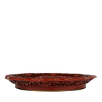 Cinnabar Red Lacquer Plate, The Marriage