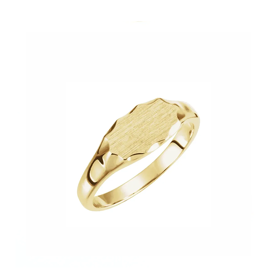 Gold Signet Pinky Ring