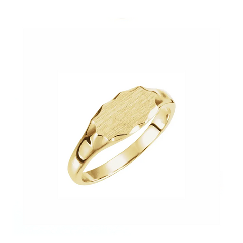 Gold Signet Pinky Ring