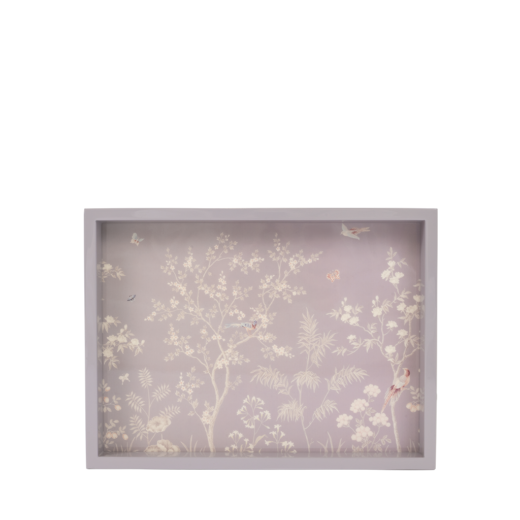 Lavender Chinoiserie Tray, Small