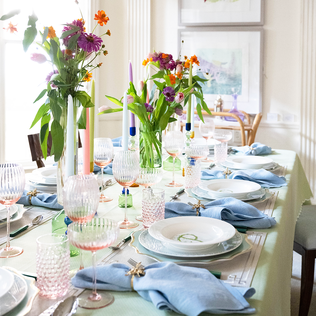 Savannah Gardens Tablecloth, Spring Green