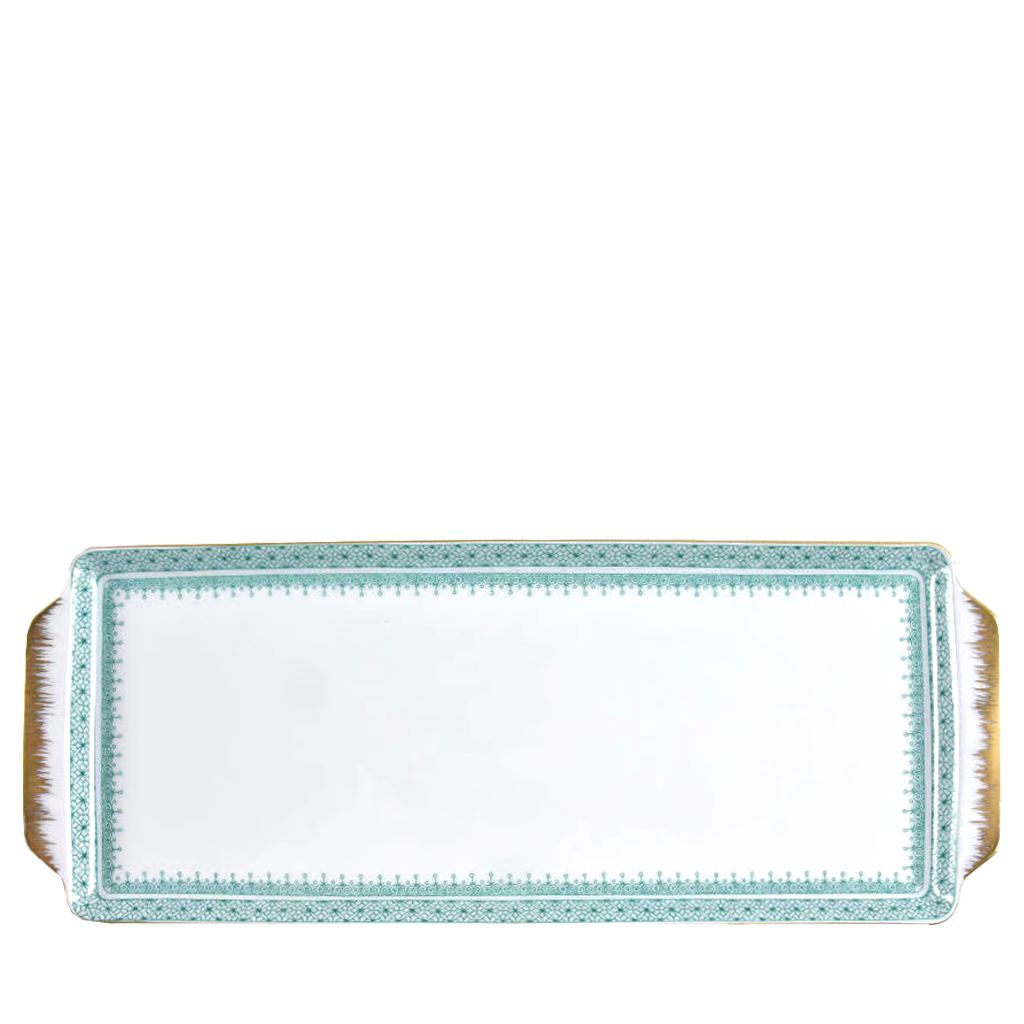 Lace Sandwich Tray, Teal