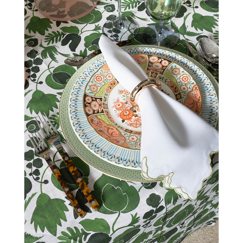 Lace Charger, Green Apple – Blue Print Lace Charger, Green Apple – Blue Print
