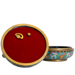 Cloisonne Elephant Music Trinket Box inside the top of the music box