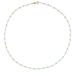 Turquoise Enamel Bead Chain