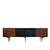 rosewood ebonized sideboard with brass details