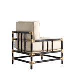 Vintage Bamboo Cube Chair