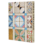 Book cover with colorful tile pattern and 'Villa Treville' branding
