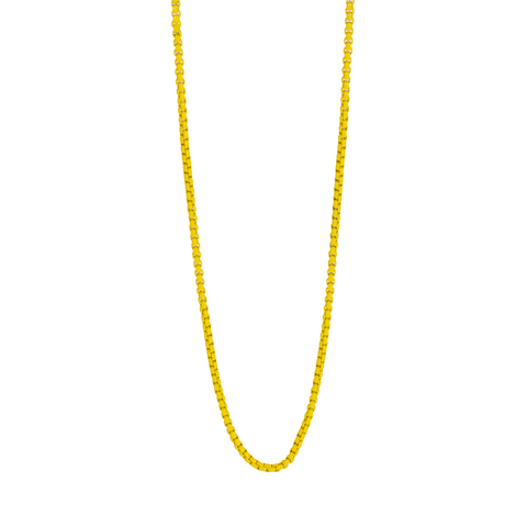 yellow corded necklace