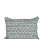 Zig Zag Azure Lumbar Pillow