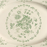 Sage Floral Oval Platter