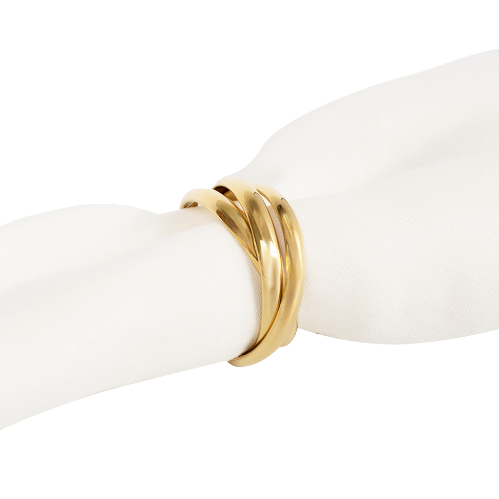 Gold Trio Napkin Ring