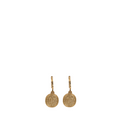pair of gold drop earrings 