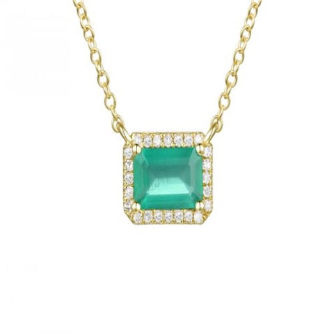 Emerald & Diamond Necklace