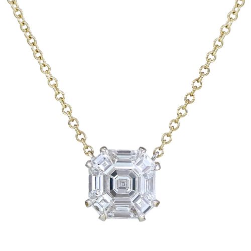 Baguette Diamond Necklace