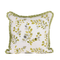 flutter leaf pillow with pleated border