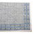ivory tablecloth with blue and green floral pattern