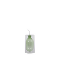 clear and green oil bottle