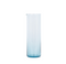 light blue glass bloom pitcher