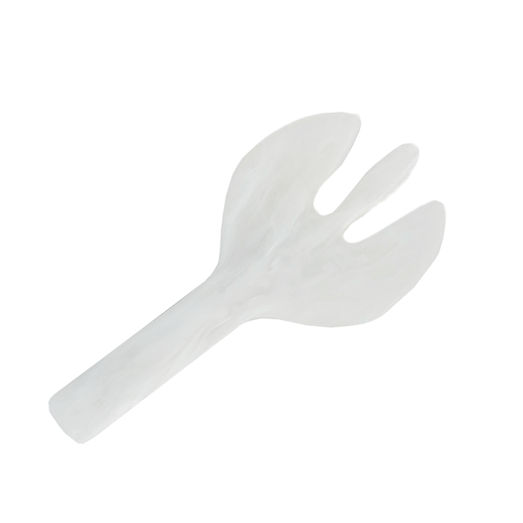 Jumbo Resin Salad Servers, White