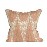 peach paisley pillow