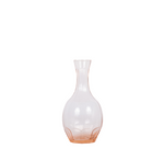 Small Lucca pink glass pitcher