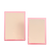Image of two lucite pink frames