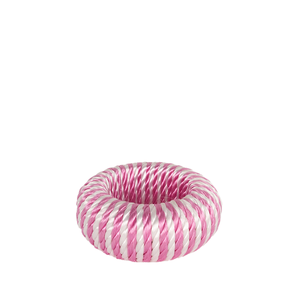 pink corded napkin ring