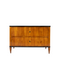 cherrywood two drawer chest with ebony detailing