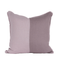plum and lavender color block pillow 