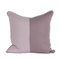 plum and lavender color block pillow