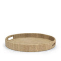 Natural Corded Large Round Tray