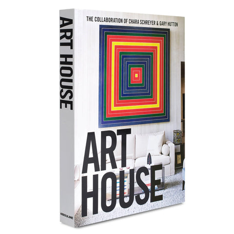 Art House Book cover photograph of home with contemporary art piece