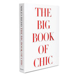 The Big Book of Chic closed, cover featuring the title of the book in red and black