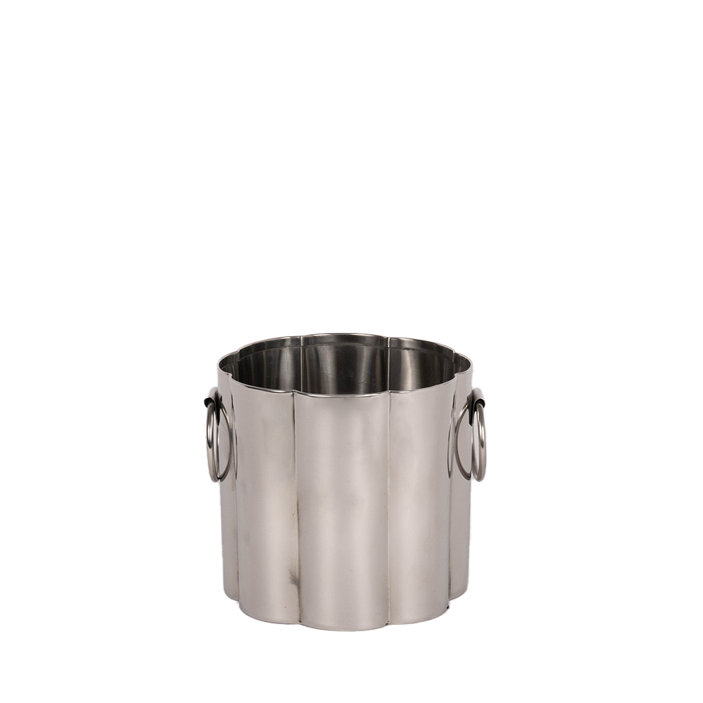 Silver Scalloped Ice Bucket