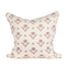 Cream pillow with lavender flower pattern
