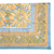 Block Print Tablecloth Blue and Yellow Flowers