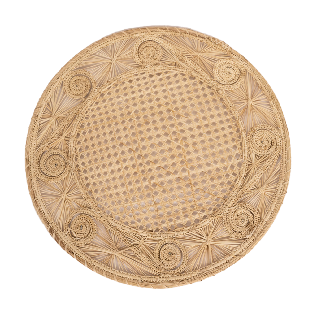 natural colored swirl placemat