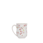 white cherry blossom mug