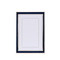 4x6 Navy Enamel Frame with silver edge