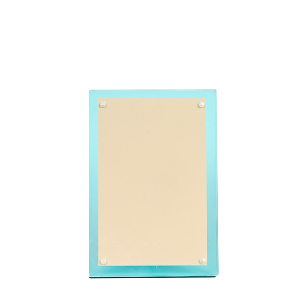 Turquoise Lucite Picture Frame