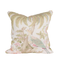 pillow with pheasant in front of a palm tree