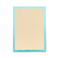 Turquoise Lucite Picture Frame