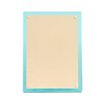 Turquoise Lucite Picture Frame