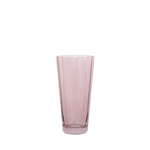 light pink glass with wavy edge detail